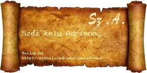 Székely Adrienn névjegykártya